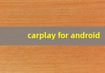 carplay for android